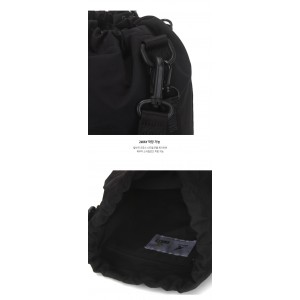 Kangol x Smiley Drawstring Bag- Black 8010